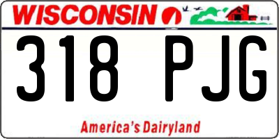 WI license plate 318PJG