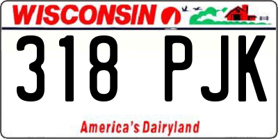WI license plate 318PJK