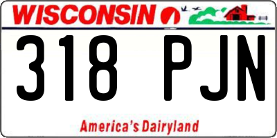 WI license plate 318PJN