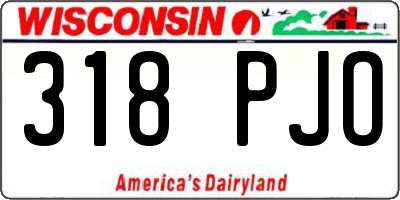 WI license plate 318PJO