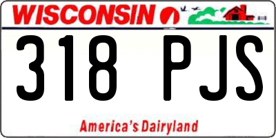WI license plate 318PJS