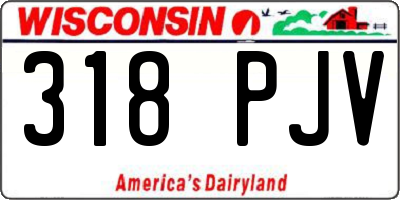 WI license plate 318PJV
