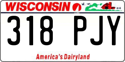 WI license plate 318PJY