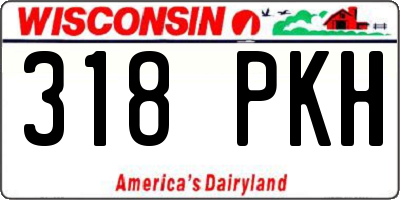 WI license plate 318PKH