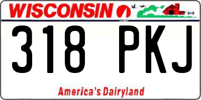 WI license plate 318PKJ