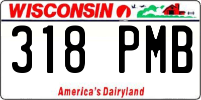 WI license plate 318PMB