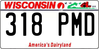WI license plate 318PMD