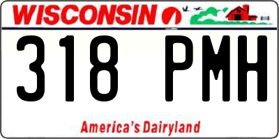 WI license plate 318PMH