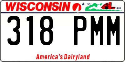 WI license plate 318PMM