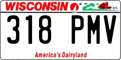WI license plate 318PMV