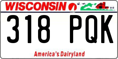 WI license plate 318PQK