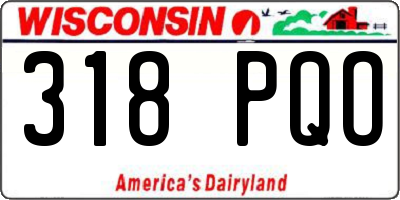 WI license plate 318PQO