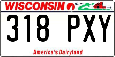 WI license plate 318PXY