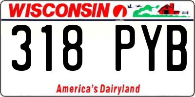 WI license plate 318PYB