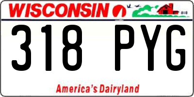 WI license plate 318PYG