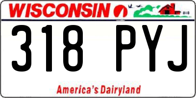 WI license plate 318PYJ