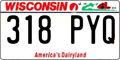 WI license plate 318PYQ