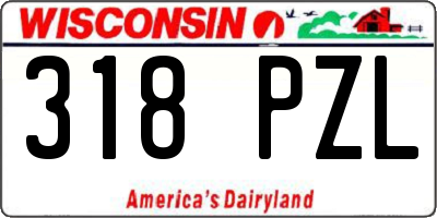 WI license plate 318PZL
