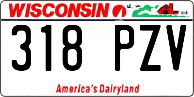 WI license plate 318PZV
