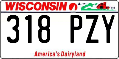 WI license plate 318PZY