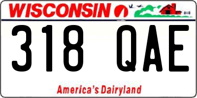 WI license plate 318QAE
