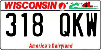 WI license plate 318QKW