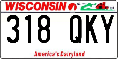 WI license plate 318QKY