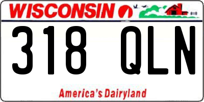 WI license plate 318QLN