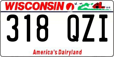 WI license plate 318QZI