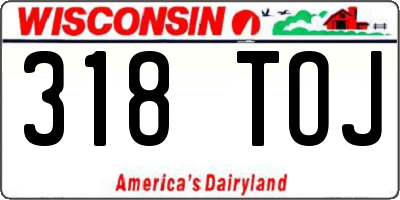 WI license plate 318TOJ