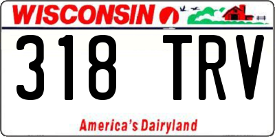 WI license plate 318TRV