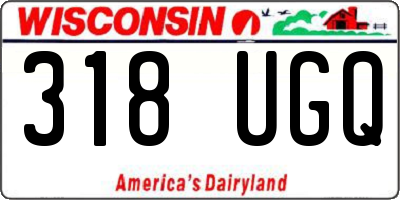 WI license plate 318UGQ