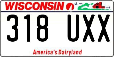 WI license plate 318UXX