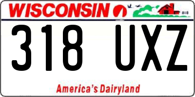 WI license plate 318UXZ