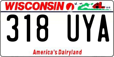 WI license plate 318UYA