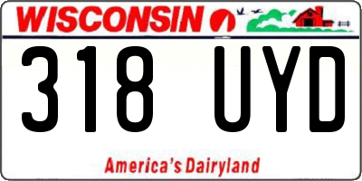 WI license plate 318UYD