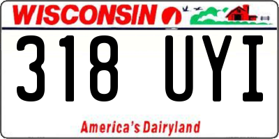 WI license plate 318UYI
