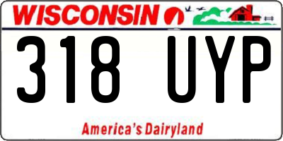 WI license plate 318UYP