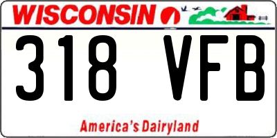 WI license plate 318VFB