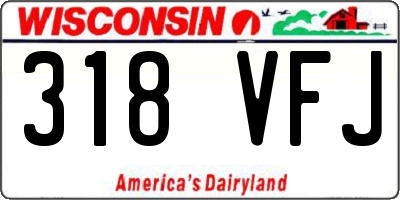 WI license plate 318VFJ