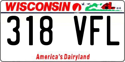 WI license plate 318VFL