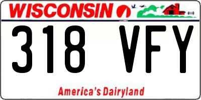 WI license plate 318VFY