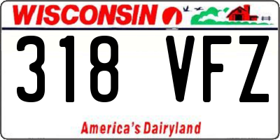 WI license plate 318VFZ