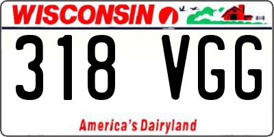 WI license plate 318VGG