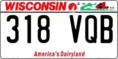 WI license plate 318VQB