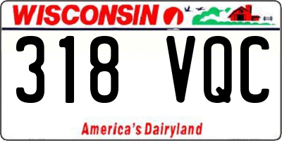 WI license plate 318VQC