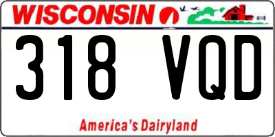 WI license plate 318VQD