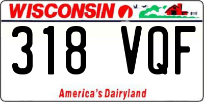 WI license plate 318VQF