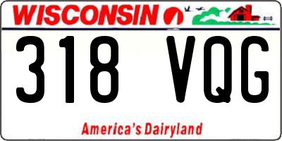 WI license plate 318VQG