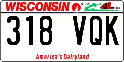 WI license plate 318VQK